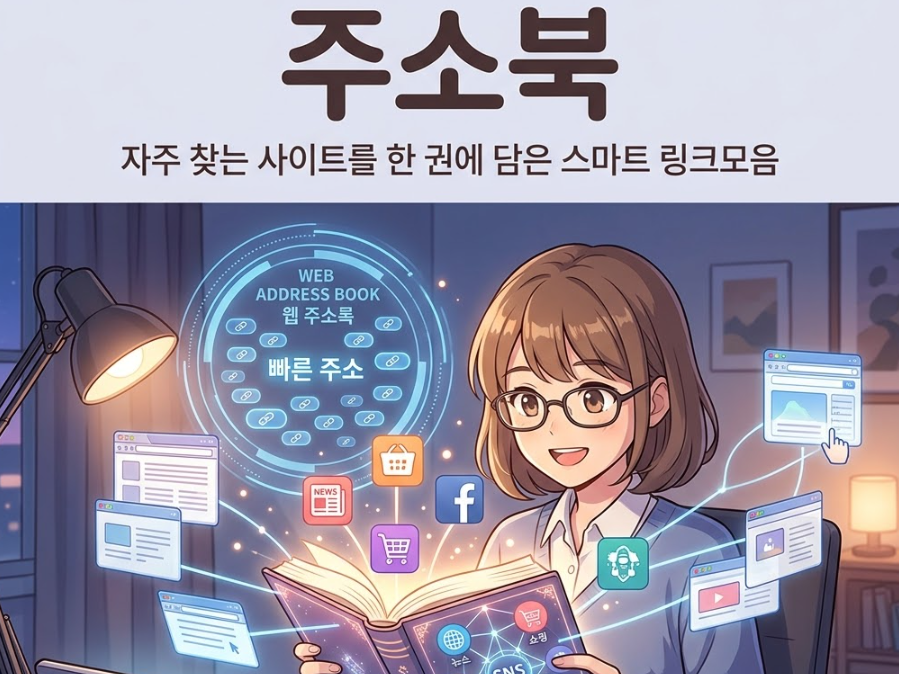 주소북, 2026 자주 찾는 사이트를 한 권에 담은 스마트 링크모음